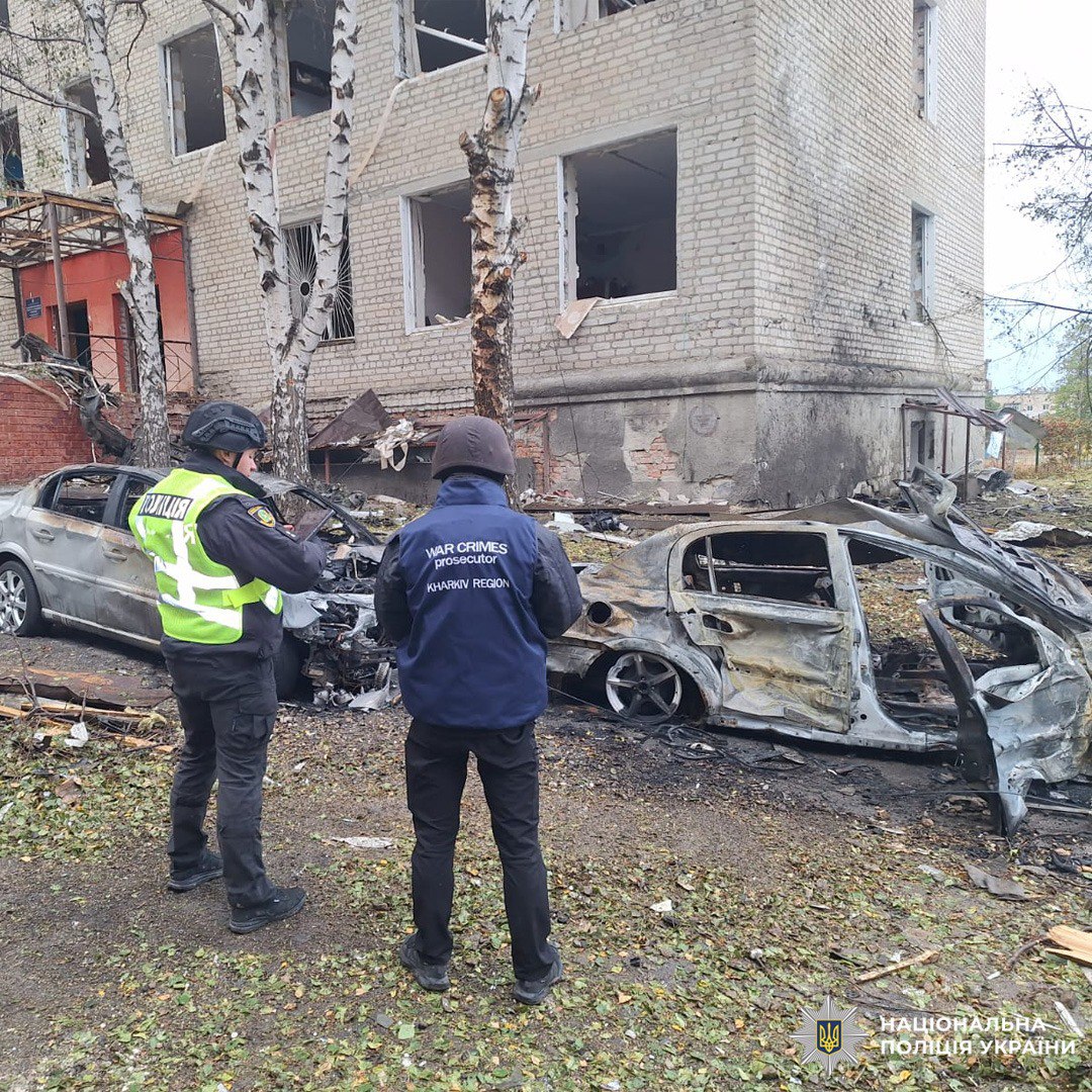 Поліція Харківщини документує наслідки обстрілів та воєнних злочинів рф